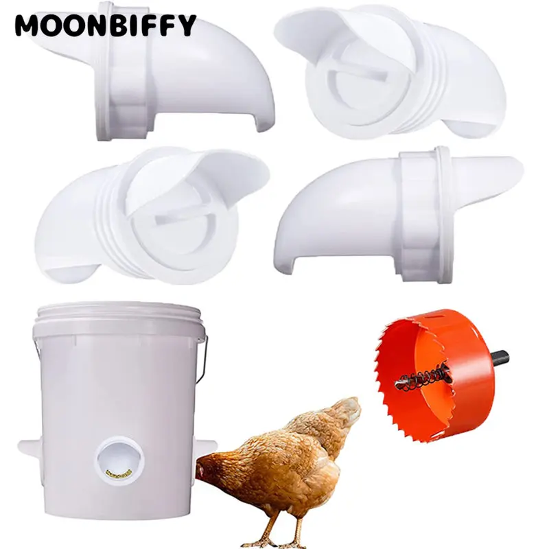Chicken Automatic Feeder Poultry Pro Feeder Gravity Feed Kit Rain Proof for Ducks Hen Feeders Bucket Barrels Chicken Accessories
Chicken Automatic Feeder Poultry Pro Feeder Gravity Feed Kit Rain Proof for Ducks Hen Feeders Bucket Barrels Chicken Accessories