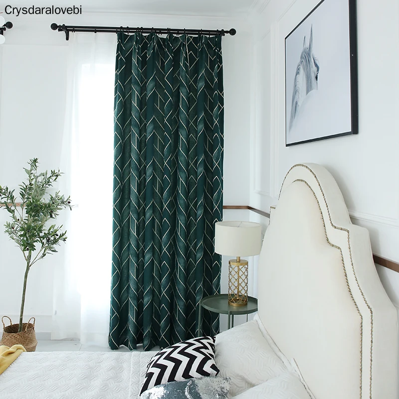 Semi Blackout Curtains for Bedroom Living Room Luxury Curtain with Stripe Pattern Creative Nordic Drapes Retro Green Gray Blinds
Semi Blackout Curtains for Bedroom Living Room Luxury Curtain with Stripe Pattern Creative Nordic Drapes Retro Green Gray Blinds