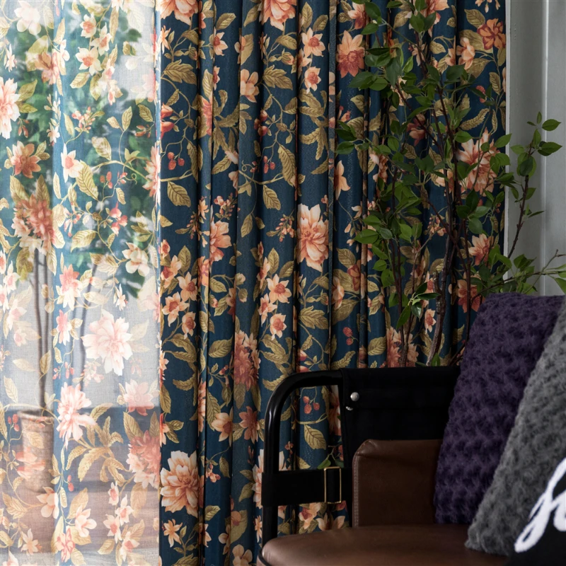 American Style Curtains for Living Dining Room Bedroom Luxury Custom Rustic Semi-shade Flower Plant Window Curtain Coarse Cotton
American Style Curtains for Living Dining Room Bedroom Luxury Custom Rustic Semi-shade Flower Plant Window Curtain Coarse Cotton