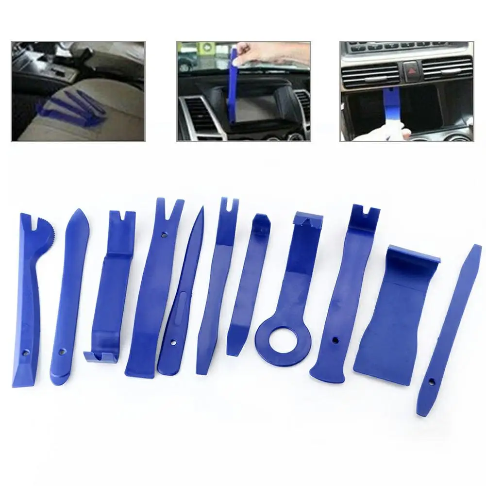 11pcs/1 Set Car Audio Door Plastic Trim Panel Dash Disassembly Trim Removal Tool Installation Pry Blue Kits
11pcs/1 Set Car Audio Door Plastic Trim Panel Dash Disassembly Trim Removal Tool Installation Pry Blue Kits