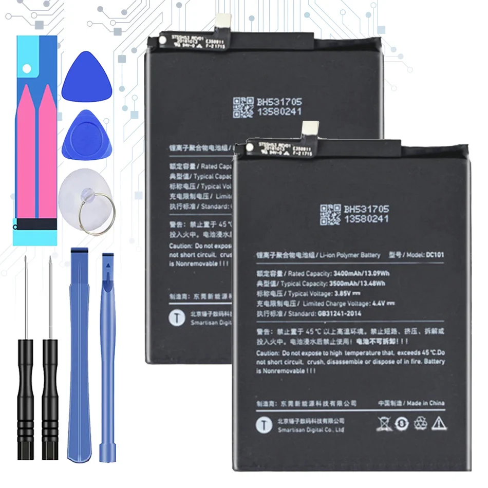 DC101 Replacement Battery for Smartisan U3pro OD101 OD103 OD105 OS103 OS105 Mobile Phone 3500mAh
DC101 Replacement Battery for Smartisan U3pro OD101 OD103 OD105 OS103 OS105 Mobile Phone 3500mAh