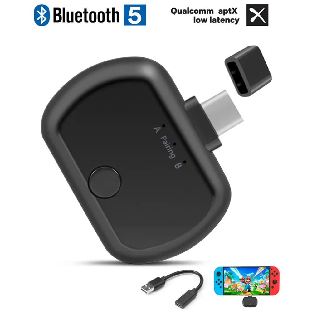 Bluetooth 5,0 аудио передатчик Aptx LL с низкой задержкой, USB/Type-C, беспроводной адаптер для Nintendo Switch, ПК, ТВ, наушников, PS4
Bluetooth 5,0 аудио передатчик Aptx LL с низкой задержкой, USB/Type-C, беспроводной адаптер для Nintendo Switch, ПК, ТВ, наушников, PS4