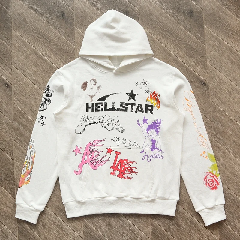 Oversized Winter Hellstar Logo Print Hoodie High Street Fashion Cotton 1:1 Men Women Pullover Loose Long Sleeve Sweatshirt
Oversized Winter Hellstar Logo Print Hoodie High Street Fashion Cotton 1:1 Men Women Pullover Loose Long Sleeve Sweatshirt