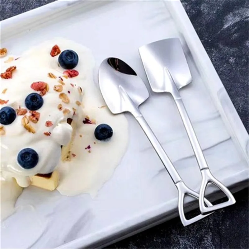 Stainless Steel Iron Shovel Spoon Dessert Coffee Ice Cream Spoon Shovel Retro Tea-spoon 1/4pc Kitchen Gadget Creative Tableware
Stainless Steel Iron Shovel Spoon Dessert Coffee Ice Cream Spoon Shovel Retro Tea-spoon 1/4pc Kitchen Gadget Creative Tableware