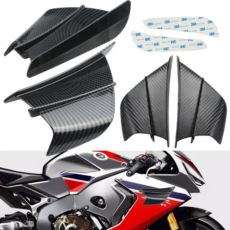 Carbon Fiber Fixed Wind Wing For S1000RR V4 ZX-10R R1 Universal Motorcycle Aerodynamic Spoiler Modification Accessories
Carbon Fiber Fixed Wind Wing For S1000RR V4 ZX-10R R1 Universal Motorcycle Aerodynamic Spoiler Modification Accessories