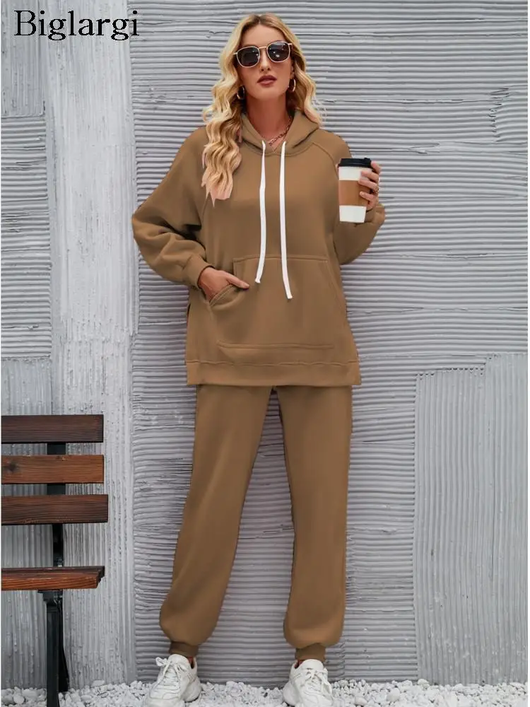 Комплект из 2 предметов для женщин, толстовка с капюшоном, пуловер, Свободный свитшот с длинным рукавом, повседневные модные женские брюки-карандаш, Осень-зима 2023
Комплект из 2 предметов для женщин, толстовка с капюшоном, пуловер, Свободный свитшот с длинным рукавом, повседневные модные женские брюки-карандаш, Осень-зима 2023