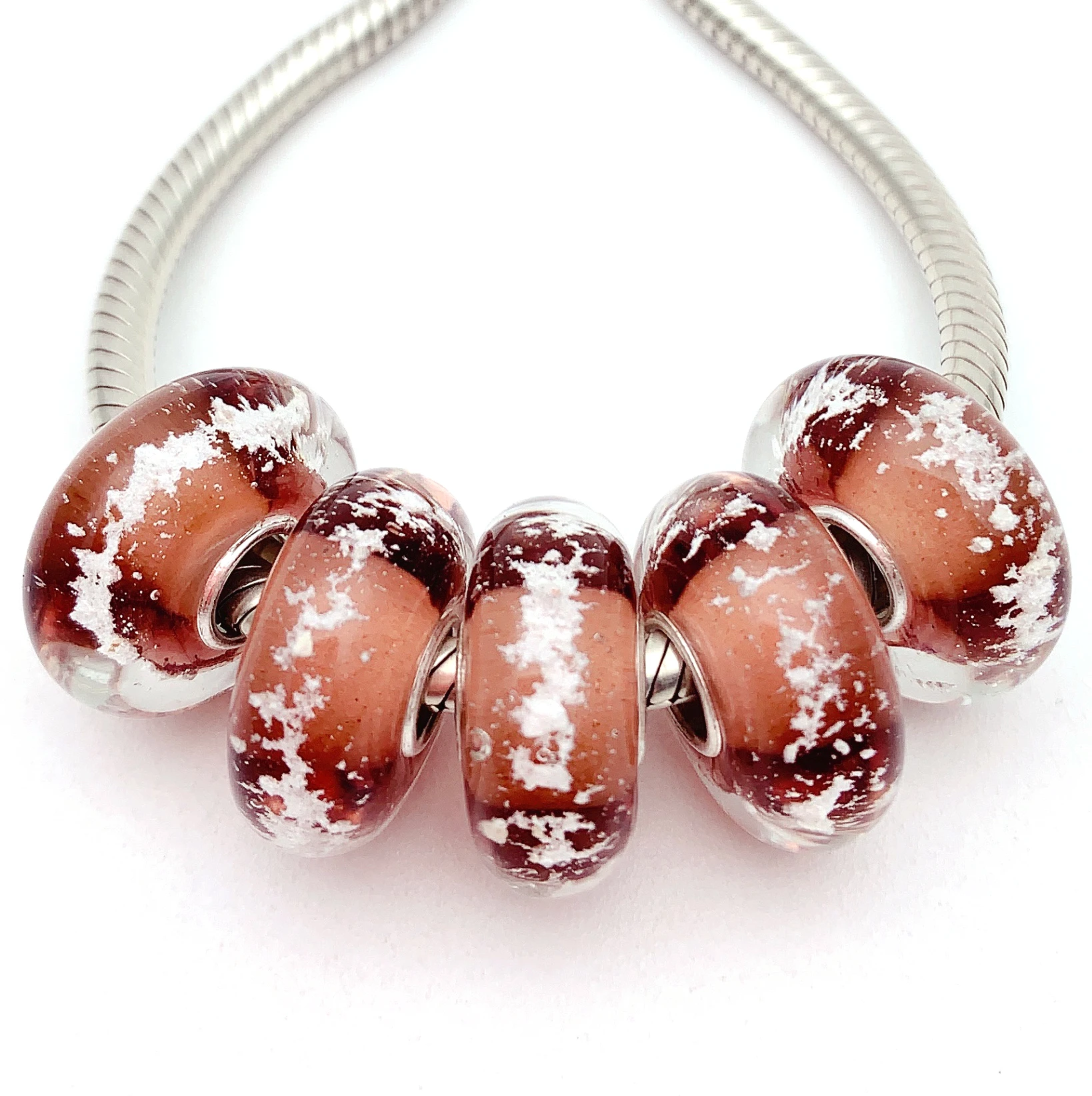 YG107 5X 100% Authenticity S925 Sterling Silver Beads Murano Glassbeads beads Fit European Charms Bracelet diy jewelry Lampwork
YG107 5X 100% Authenticity S925 Sterling Silver Beads Murano Glassbeads beads Fit European Charms Bracelet diy jewelry Lampwork