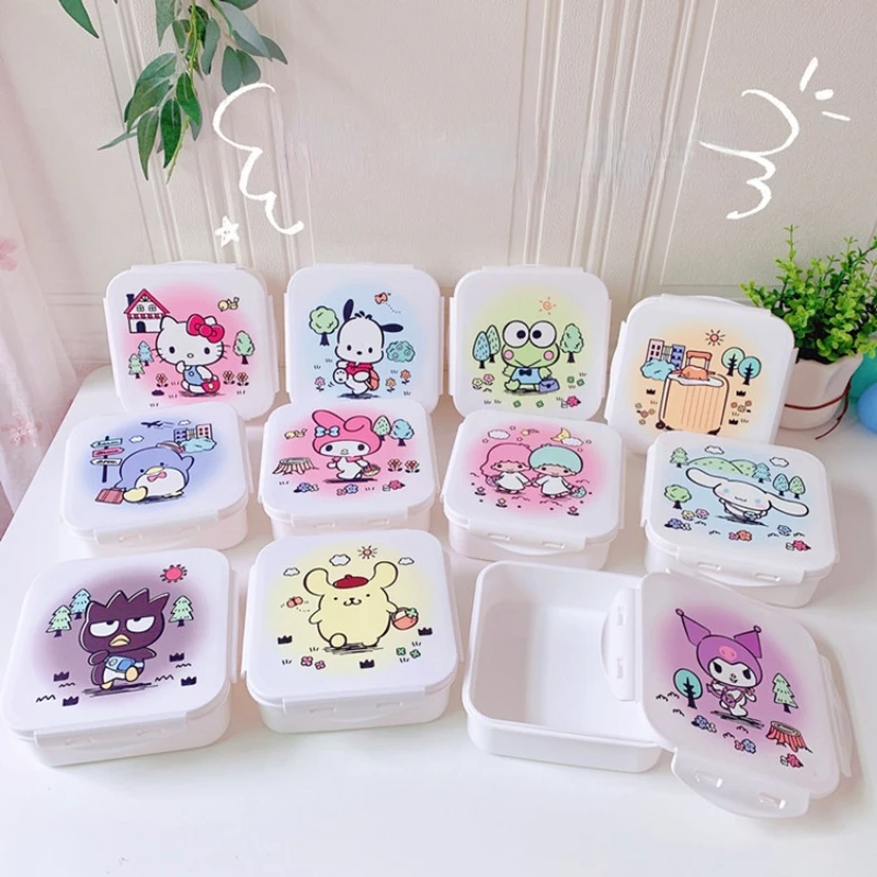 Kawaii Anime Sanrio Kulome Food Snacks Sealed Preservation Box Fruit Cutlery Lunch Box Gift
Kawaii Anime Sanrio Kulome Food Snacks Sealed Preservation Box Fruit Cutlery Lunch Box Gift