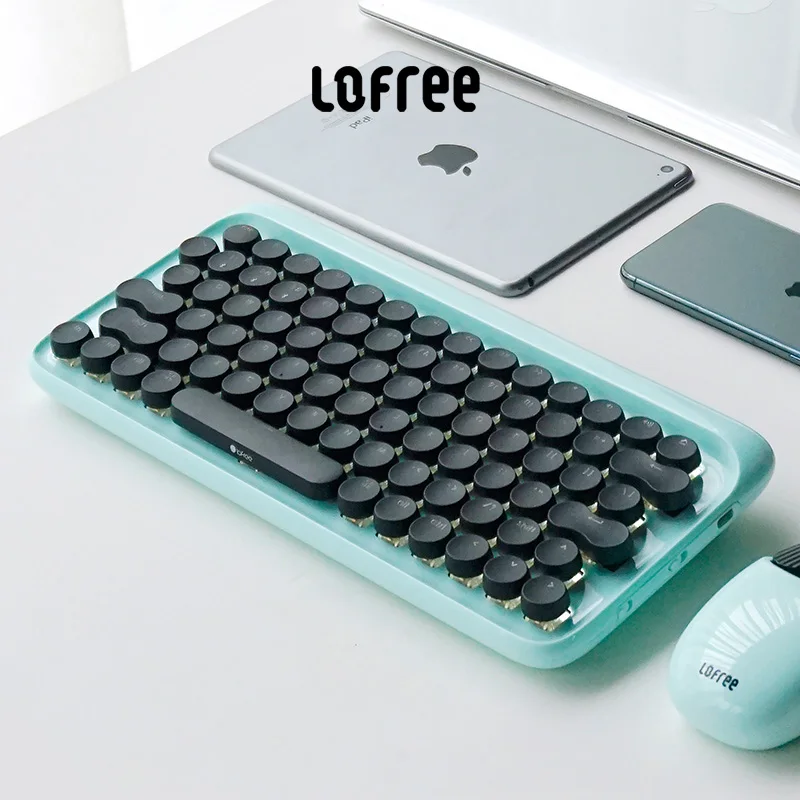 Lofree 79key Blue Wireless Bluetooth Mechanical Backlit Keyboard Mouse Calculator Set Typewriter Pc Gamer Accessories For laptop 
Lofree 79key Blue Wireless Bluetooth Mechanical Backlit Keyboard Mouse Calculator Set Typewriter Pc Gamer Accessories For laptop