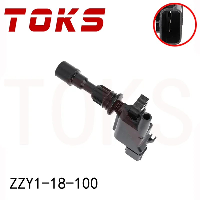 

TOKS ZL01-18-100A ZZY1-18-100 Ignition Coil For Ford Laser KN KQ & Mazda 323 Astina BJ 1.6L 1998-2003 Ignition System Auto Parts