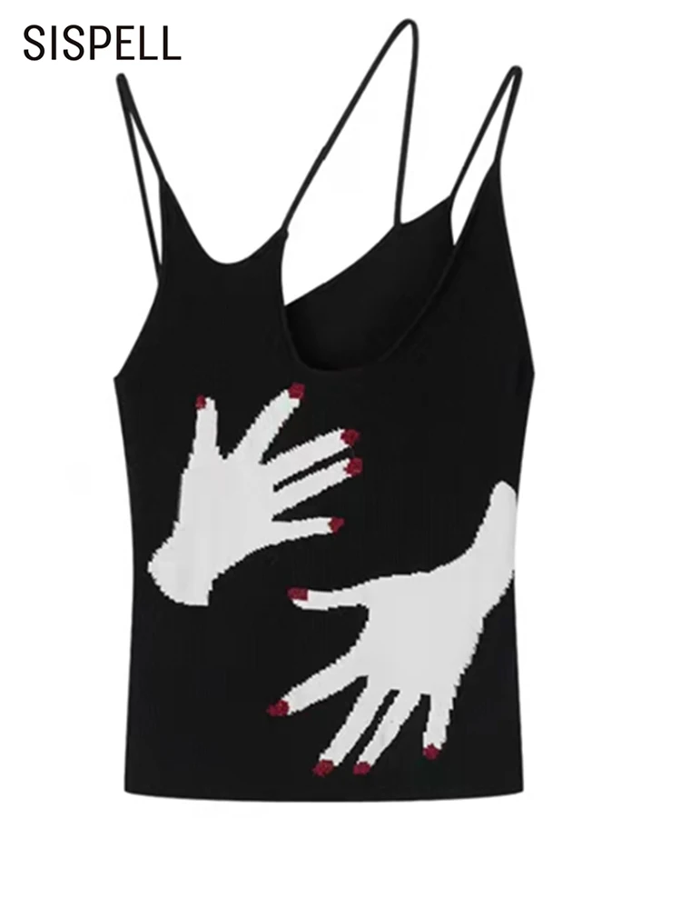 SISPELL Skinny Camis For Women Irregular Collar Sleeveless Print Colorblock Tank Tops Female Summer Clothing 2022 Fashion New
SISPELL Skinny Camis For Women Irregular Collar Sleeveless Print Colorblock Tank Tops Female Summer Clothing 2022 Fashion New