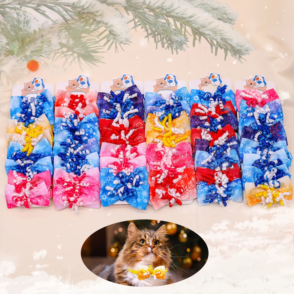 Winter Dog Cat Bowties Puppy Collars With Ribbon Christmas Decorated Snowflake Adjustable Festival Small Dog Collar Dog Supplies
Winter Dog Cat Bowties Puppy Collars With Ribbon Christmas Decorated Snowflake Adjustable Festival Small Dog Collar Dog Supplies