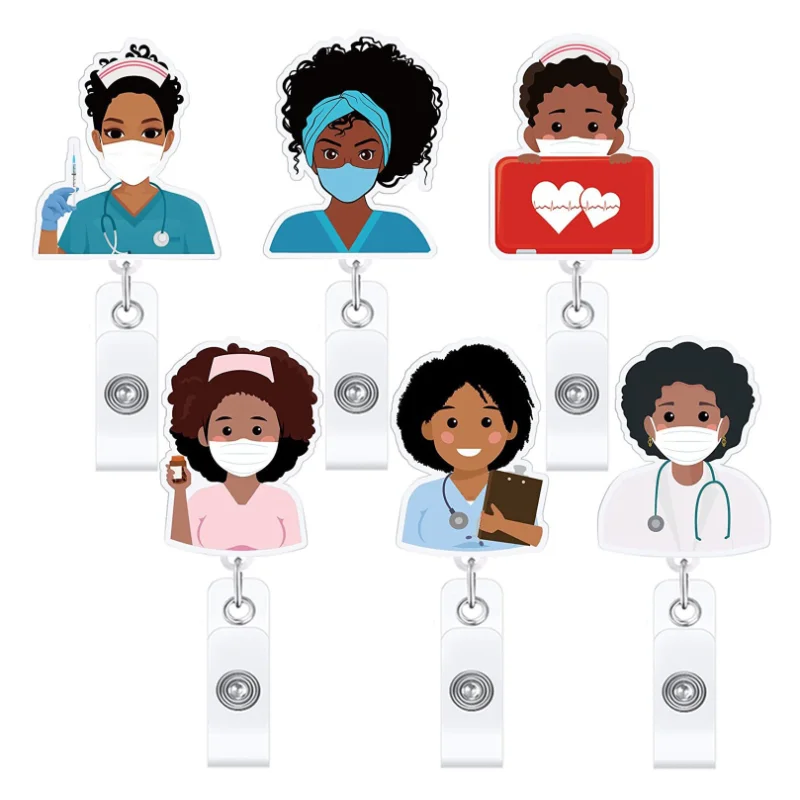 1pc Girl Doctors & Nurses 360° Rotation Retractable Badge Reel Nurse Card Holder Exhibition Enfermera Name Card
1pc Girl Doctors & Nurses 360° Rotation Retractable Badge Reel Nurse Card Holder Exhibition Enfermera Name Card