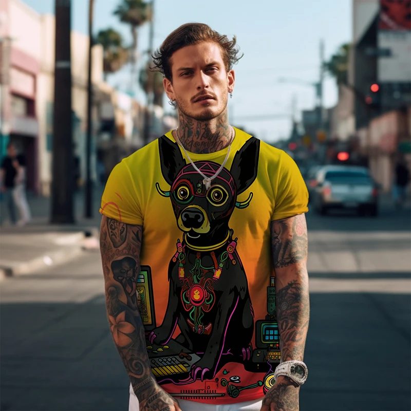 Personalized Casual T -shirt Summer Simple T -shirt Men's Street Fashion Short -sleeved T -shirt Cartoon Dog 3D Printed T -shirt
Personalized Casual T -shirt Summer Simple T -shirt Men's Street Fashion Short -sleeved T -shirt Cartoon Dog 3D Printed T -shirt