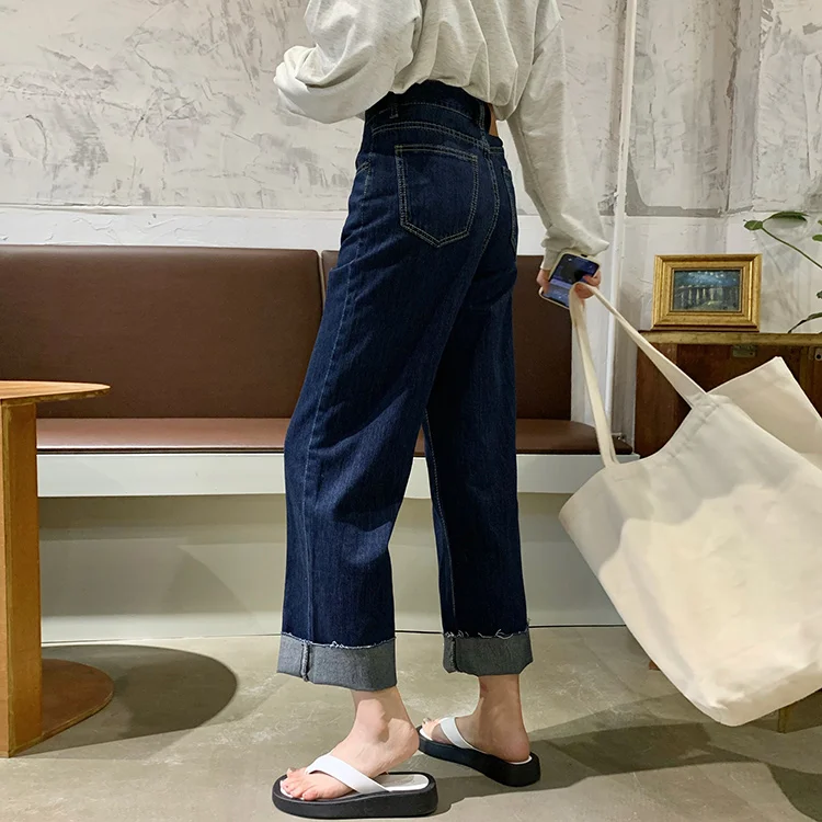 N6689 Jeans women's loose straight 2022 new spring and autumn high waist slim jeans
N6689 Jeans women's loose straight 2022 new spring and autumn high waist slim jeans