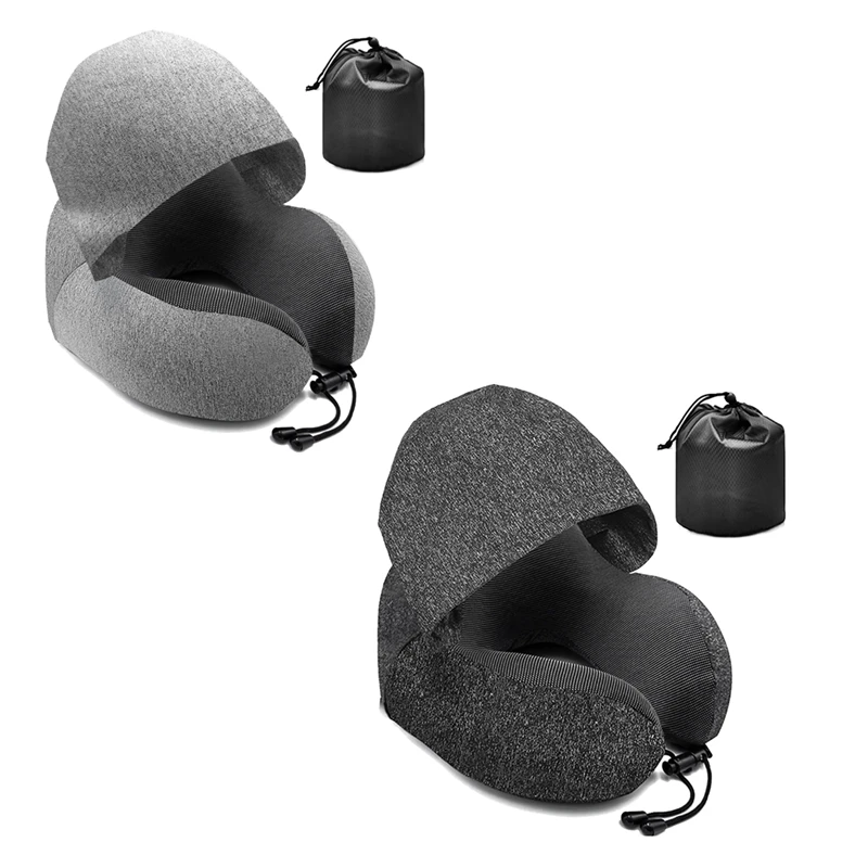 1 Piece Travel Pillow Hooded U-Shaped Neck Pillow Noon Sleeping Pillows With Hat Grey
1 Piece Travel Pillow Hooded U-Shaped Neck Pillow Noon Sleeping Pillows With Hat Grey
