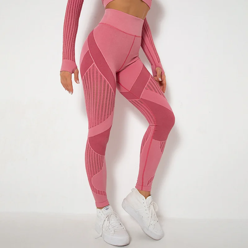 Women's Yoga Leggings Women High Waist Push Up Sport Pants Breathable Quick Drying Striped Seamless Legging Fitness Gym Workout
Women's Yoga Leggings Women High Waist Push Up Sport Pants Breathable Quick Drying Striped Seamless Legging Fitness Gym Workout