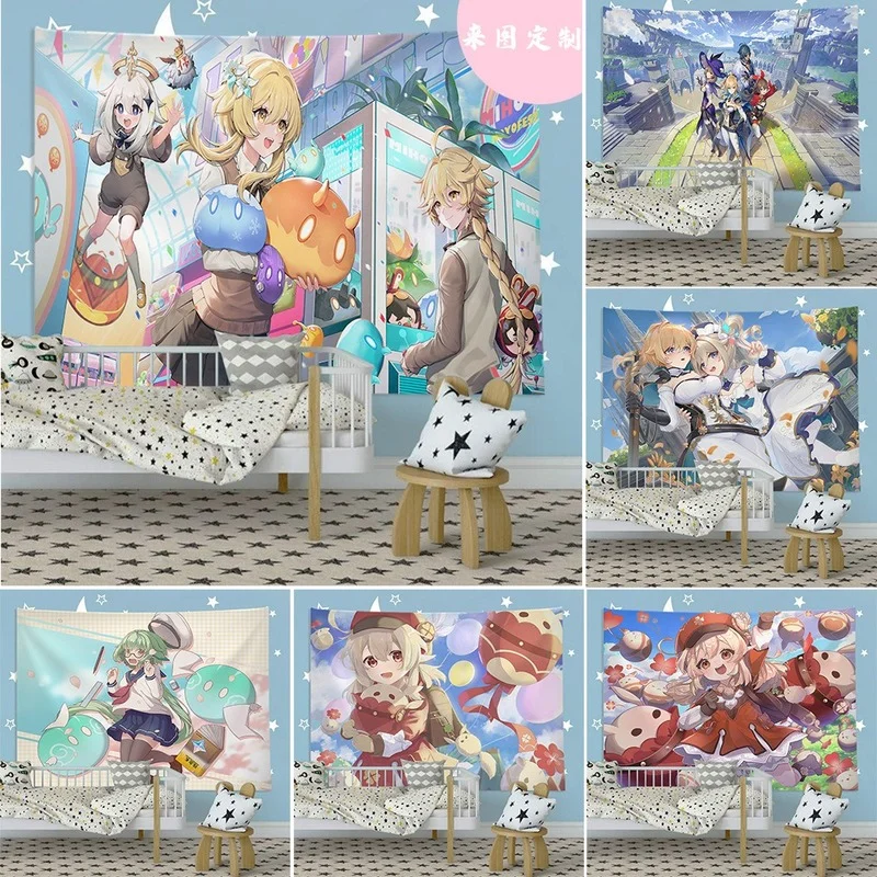Genshin impact Tapestrys Demon Slayer Poster Anime Decor The Living Room Wall Tapestry handing Bedroom Kawaii Room cosplay ouija
Genshin impact Tapestrys Demon Slayer Poster Anime Decor The Living Room Wall Tapestry handing Bedroom Kawaii Room cosplay ouija