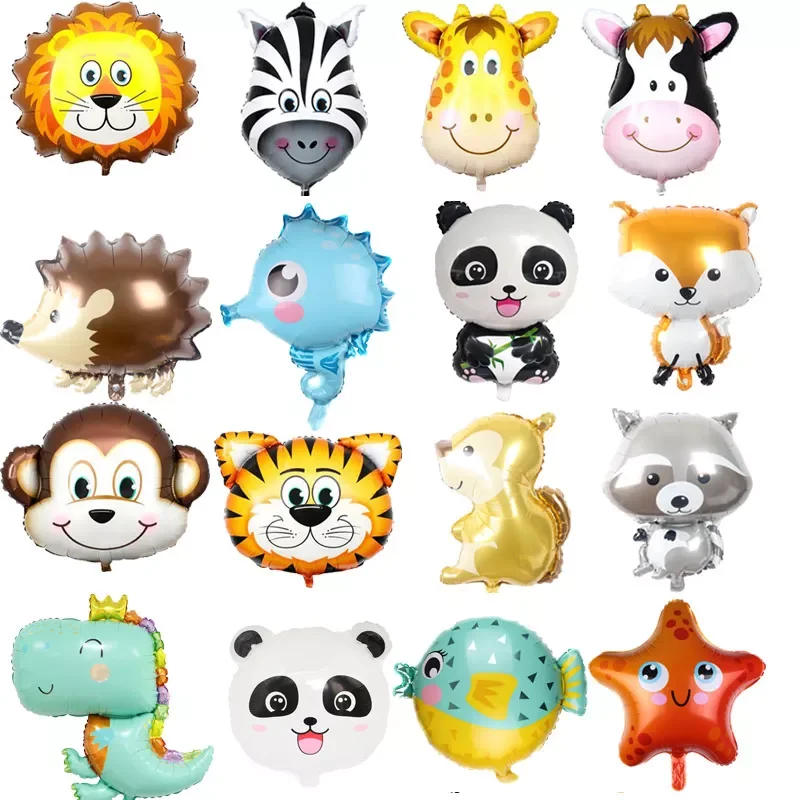1pc Cartoon Animal balloon squirre Cute Cat Dog Panda Dinosaur hedgehog Tiger Helium balloon Forest party birthday decoration
1pc Cartoon Animal balloon squirre Cute Cat Dog Panda Dinosaur hedgehog Tiger Helium balloon Forest party birthday decoration