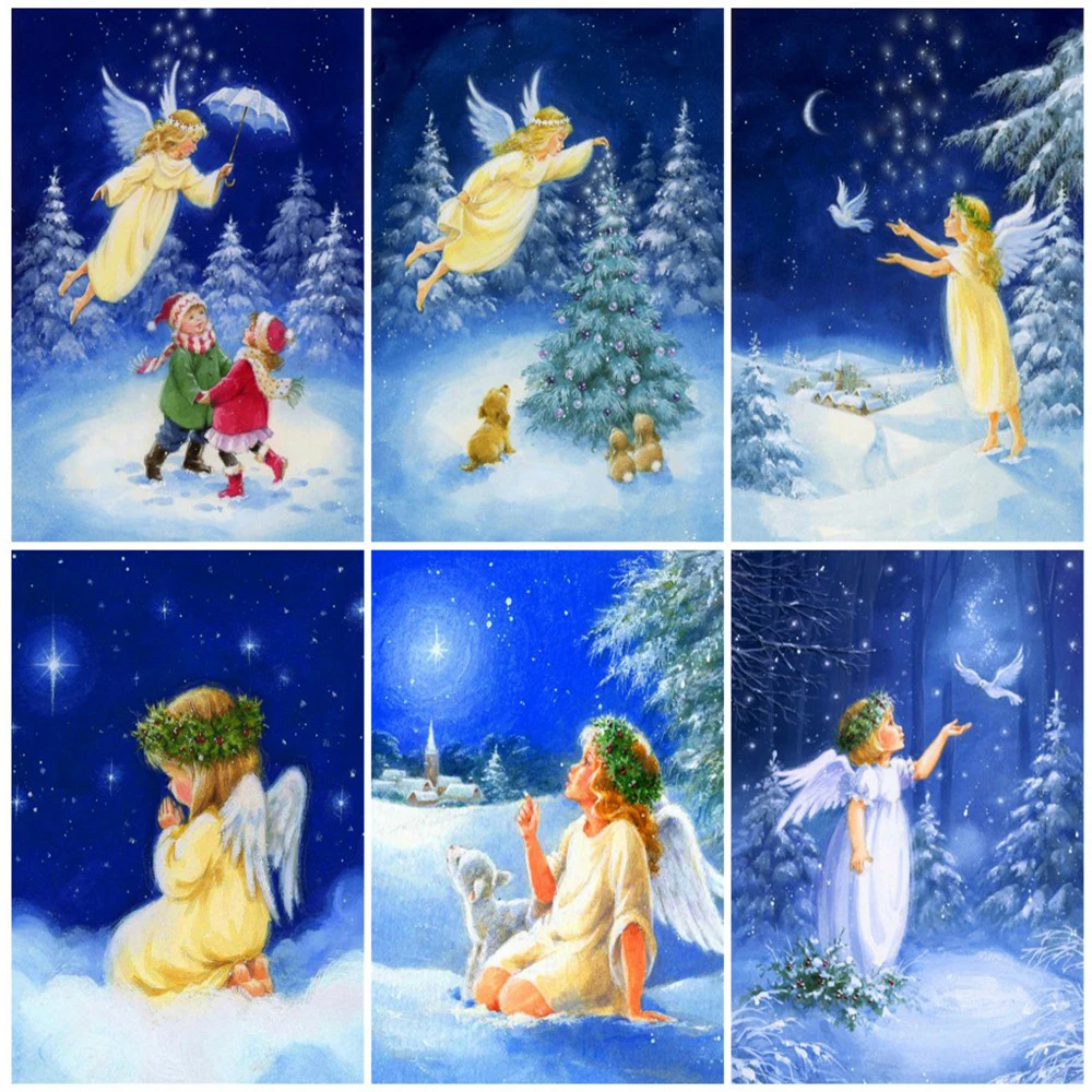 5D DIY Diamond Painting Angel Portrait Winter Embroidery Cross Stitch Set Hand Inlaid Children's Gifts Home Wall Art Decoration
5D DIY Diamond Painting Angel Portrait Winter Embroidery Cross Stitch Set Hand Inlaid Children's Gifts Home Wall Art Decoration