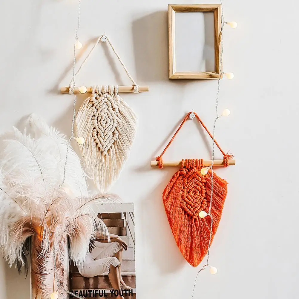 Macrame Wall Hanging Soft Cotton Handmade Macrame Wall Hanging Feather Leaf Tassels Tapestry Leaf Tassels Tapestry
Macrame Wall Hanging Soft Cotton Handmade Macrame Wall Hanging Feather Leaf Tassels Tapestry Leaf Tassels Tapestry