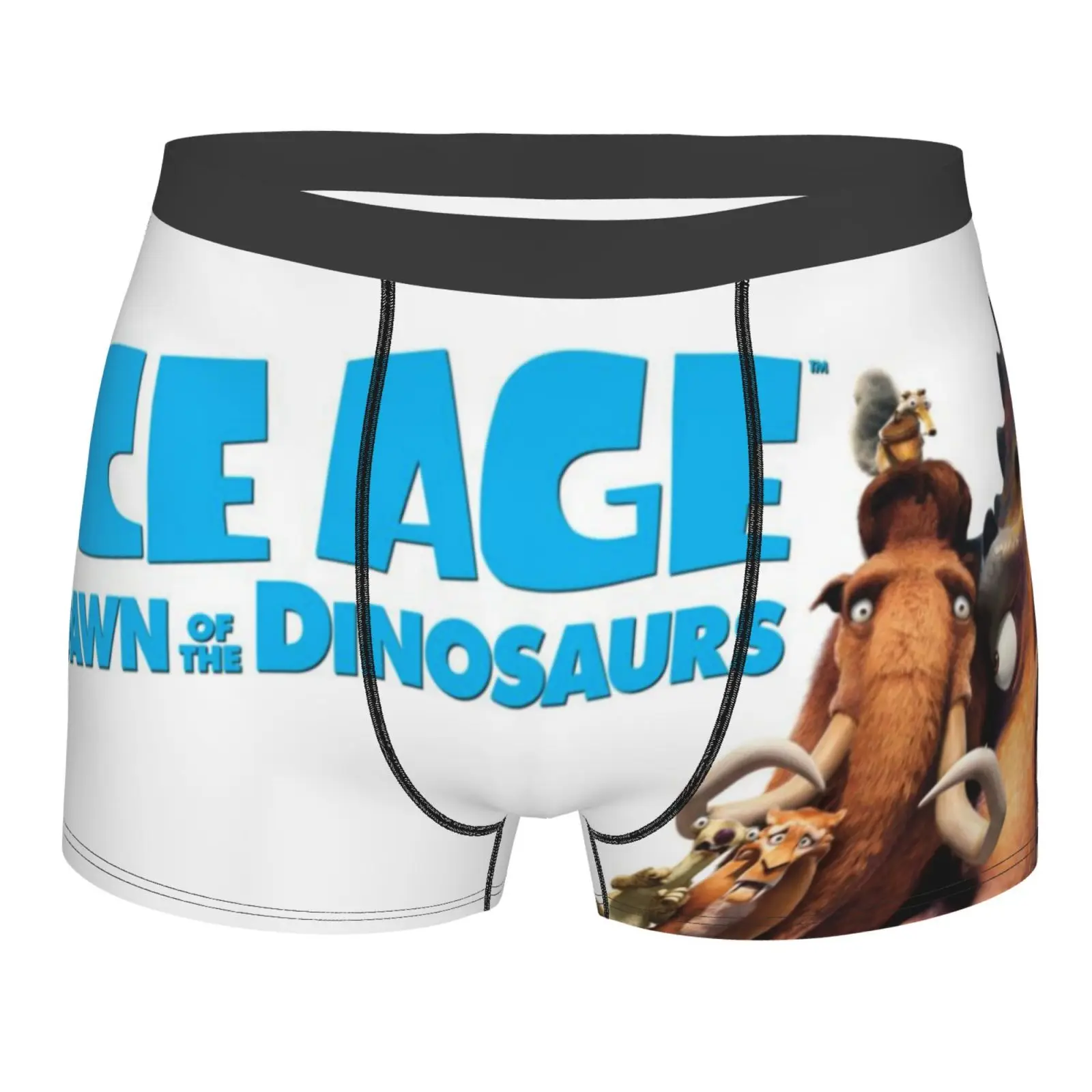 Трусы-боксеры мужские/женские/мужские с U-образным мешочком и динозаврами 
Трусы-боксеры мужские/женские/мужские с U-образным мешочком и динозаврами