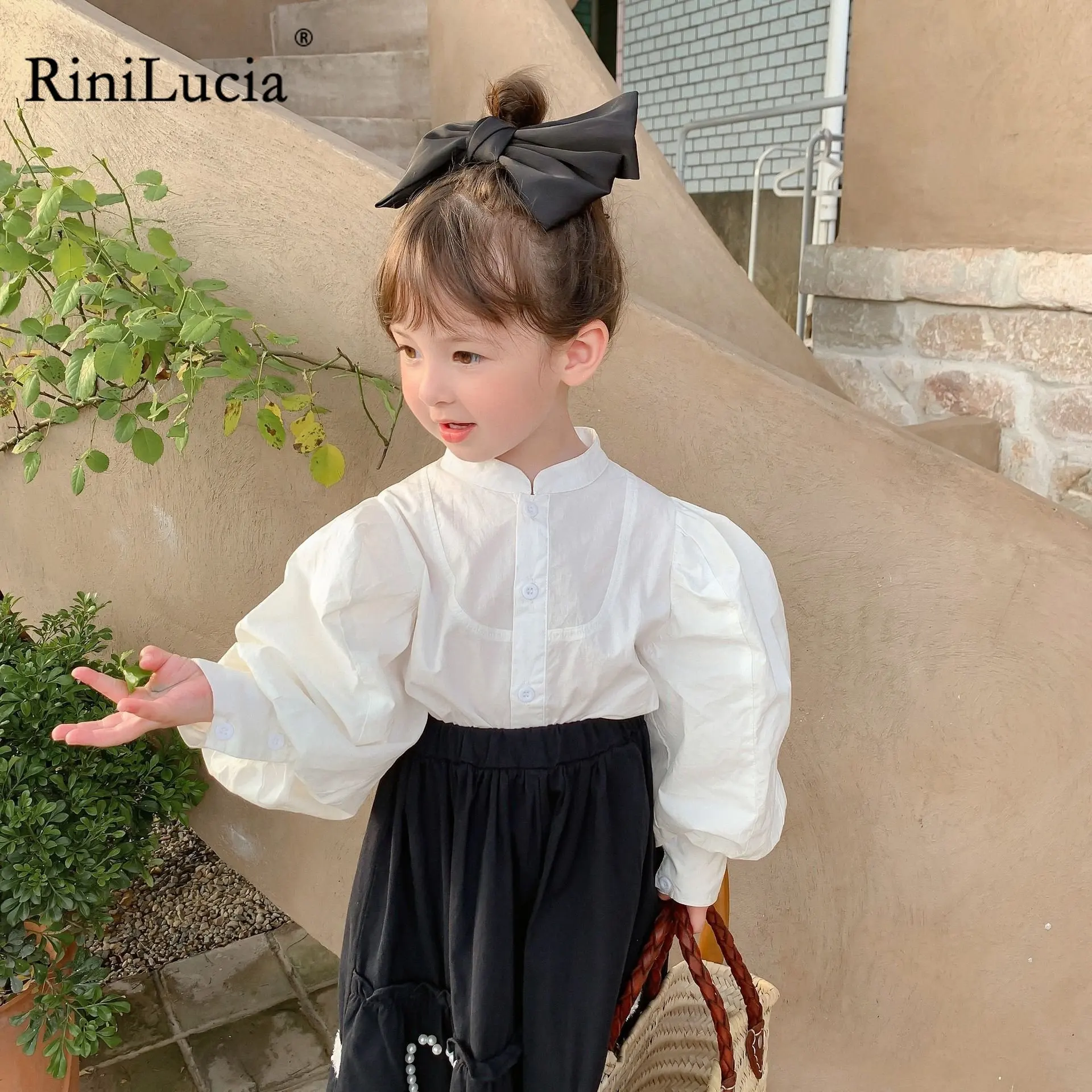 RiniLucia Autumn Cotton Solid White Blouse Lantern Sleeves Shirt Korean Baby Long Sleeve Tops Cute Shirts School Girls Blouses
RiniLucia Autumn Cotton Solid White Blouse Lantern Sleeves Shirt Korean Baby Long Sleeve Tops Cute Shirts School Girls Blouses