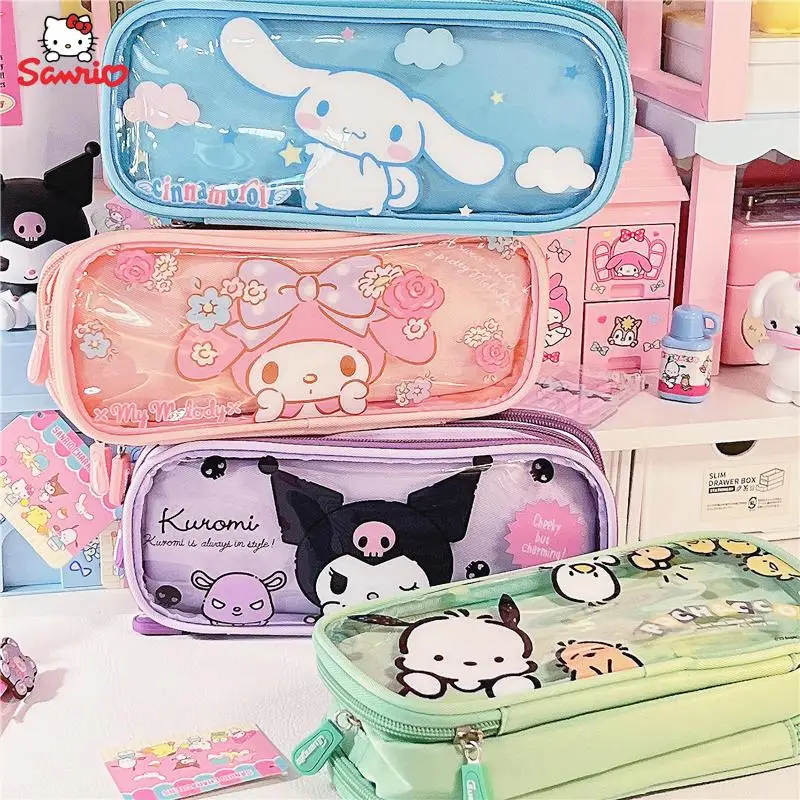 Мультяшные Канцтовары Sanrio Cinnamoroll Kuromi MyMelody Kawaii милые студенты двойная канцелярская Сумка Женский карандаш детский подарок
Мультяшные Канцтовары Sanrio Cinnamoroll Kuromi MyMelody Kawaii милые студенты двойная канцелярская Сумка Женский карандаш детский подарок