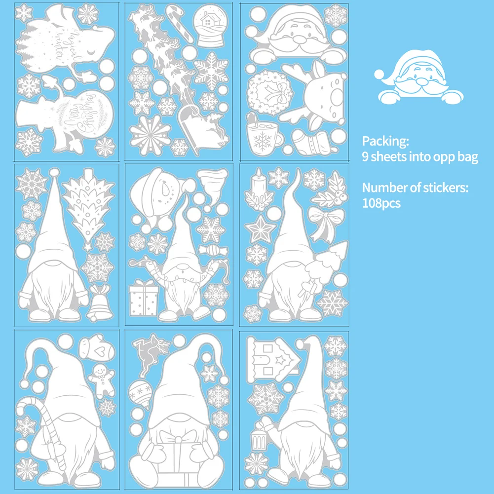 Wall Sticker Santa Claus Sticker Kindergartens 20*30cm 9pcs/set Anti-static Christmas Reusable Waterproof Durable
Wall Sticker Santa Claus Sticker Kindergartens 20*30cm 9pcs/set Anti-static Christmas Reusable Waterproof Durable