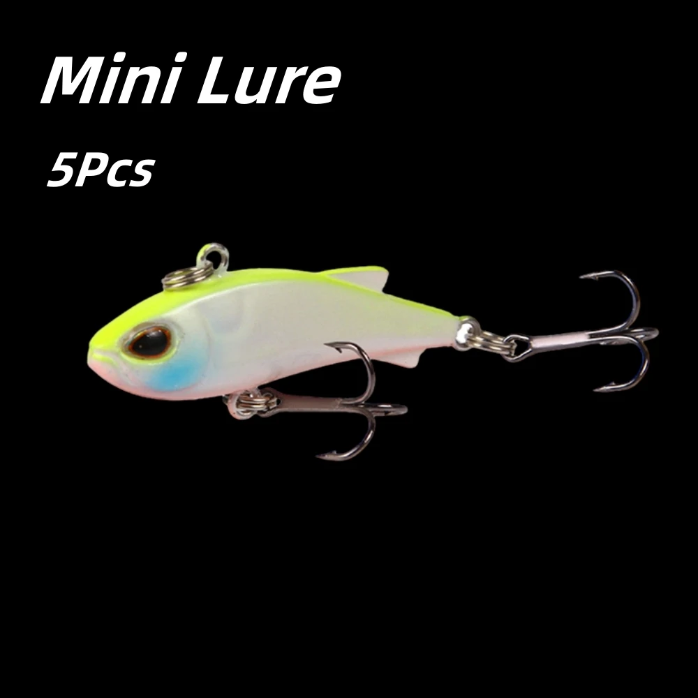 

5Pcs Mini Fishing Lure 45mm 4g Vib Crankbait Hard Bait Sea Topwater Artificial Bait Wobbler Bass Fly Fishing Accessories