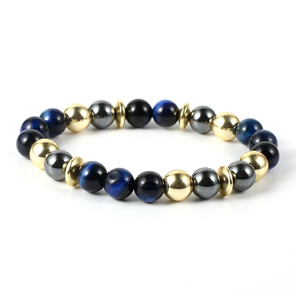 8mm Natural Stone Elastic Bracelets For Men Hematite Tiger Eye Turquoise Beaded Handmade Women Stretch Bracelet Homme Jewelry
8mm Natural Stone Elastic Bracelets For Men Hematite Tiger Eye Turquoise Beaded Handmade Women Stretch Bracelet Homme Jewelry