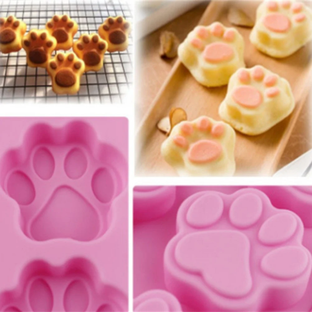 1 Pack of 10 Cartoon Kitten's Paw Bear's Paw Silicone Mold DIY Cake Cookie Baking Template Kitchen Accessories
1 Pack of 10 Cartoon Kitten's Paw Bear's Paw Silicone Mold DIY Cake Cookie Baking Template Kitchen Accessories