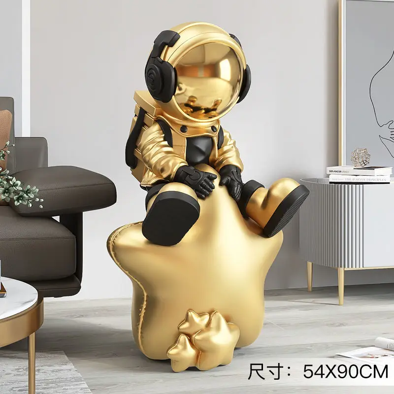 Modern Art Home Decor Creative Astronaut Statue Nordic Living Room Floor Decoration Cosmonaut Resin Crafts Fashion Sculpture
Modern Art Home Decor Creative Astronaut Statue Nordic Living Room Floor Decoration Cosmonaut Resin Crafts Fashion Sculpture
