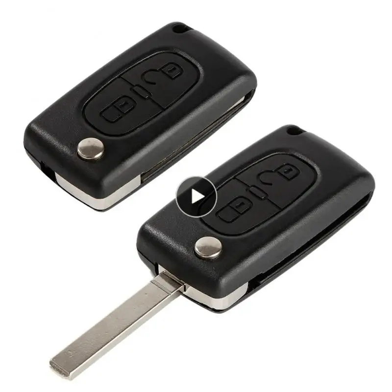 Флип-чехол для дистанционного ключа без ключа задняя крышка для замены 2 кнопки с необработанным лезвием для 407 408 307 308 107