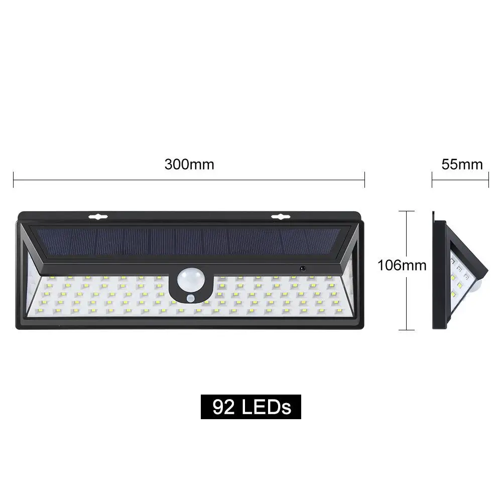 92LED Solar Garden Light / Remote Alarm LED Light Solar Lamp Solar Garden Wall Light Remote-controllable Security Alarm Light
92LED Solar Garden Light / Remote Alarm LED Light Solar Lamp Solar Garden Wall Light Remote-controllable Security Alarm Light