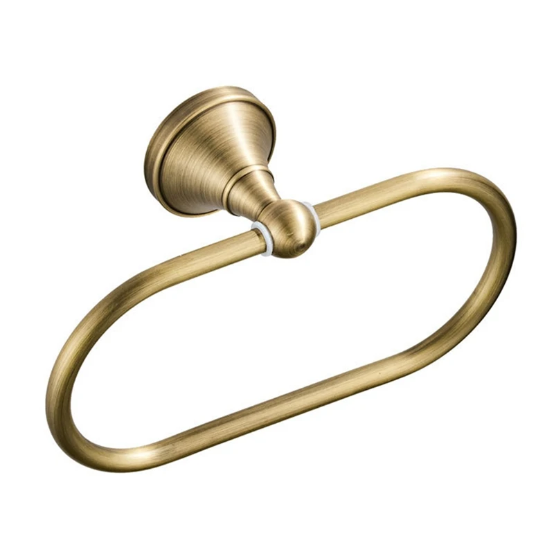 Towel Ring Brass Wall Mounted Ellipse Kitchen Washroom Bath Towel Holder Metal Vintage Bathroom Accessories
Towel Ring Brass Wall Mounted Ellipse Kitchen Washroom Bath Towel Holder Metal Vintage Bathroom Accessories