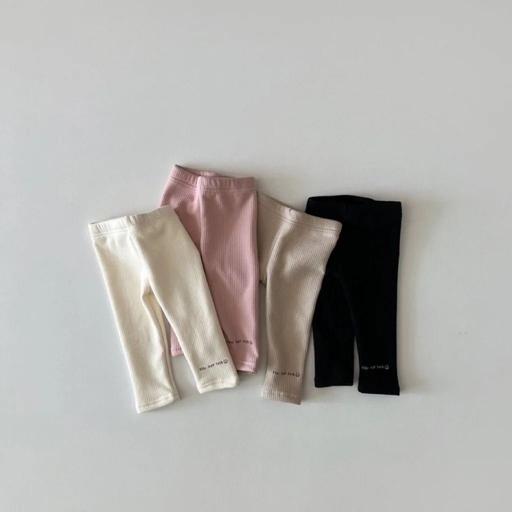 Autumn Winter Kid Girl Plus Fleece Ribbed Leggings Boy Baby Letter Smile Print Pit Striped Pants Children Cotton Solid Trousers
Autumn Winter Kid Girl Plus Fleece Ribbed Leggings Boy Baby Letter Smile Print Pit Striped Pants Children Cotton Solid Trousers