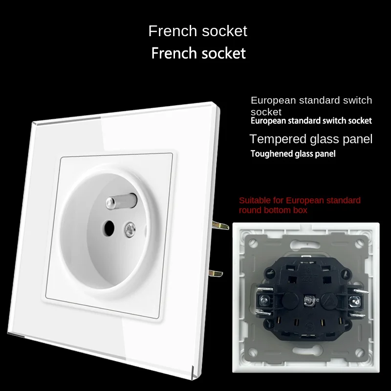 European Standard Glass White Double French German 16A Euro Standard Round Bottom Box Concealed
European Standard Glass White Double French German 16A Euro Standard Round Bottom Box Concealed