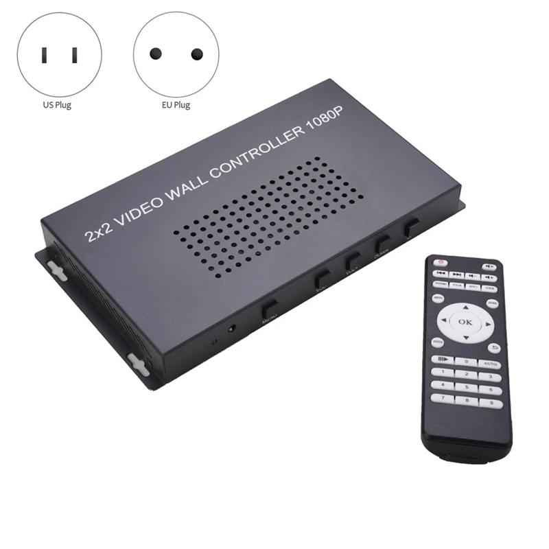 HD Video Wall Controller 2X2 Video Processor 1X2 1X3 1X4 2X1 3X1 4X1 Rotate Multi Image Processor Screen Splicer
HD Video Wall Controller 2X2 Video Processor 1X2 1X3 1X4 2X1 3X1 4X1 Rotate Multi Image Processor Screen Splicer