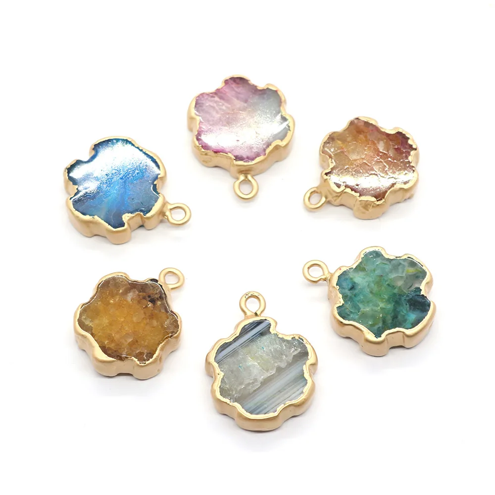 2pcs/pack Natural Semi-precious Stone Pendants Flower Shaped Charms DIY for Making Necklace Bracelets Earrings 20x28mm size
2pcs/pack Natural Semi-precious Stone Pendants Flower Shaped Charms DIY for Making Necklace Bracelets Earrings 20x28mm size