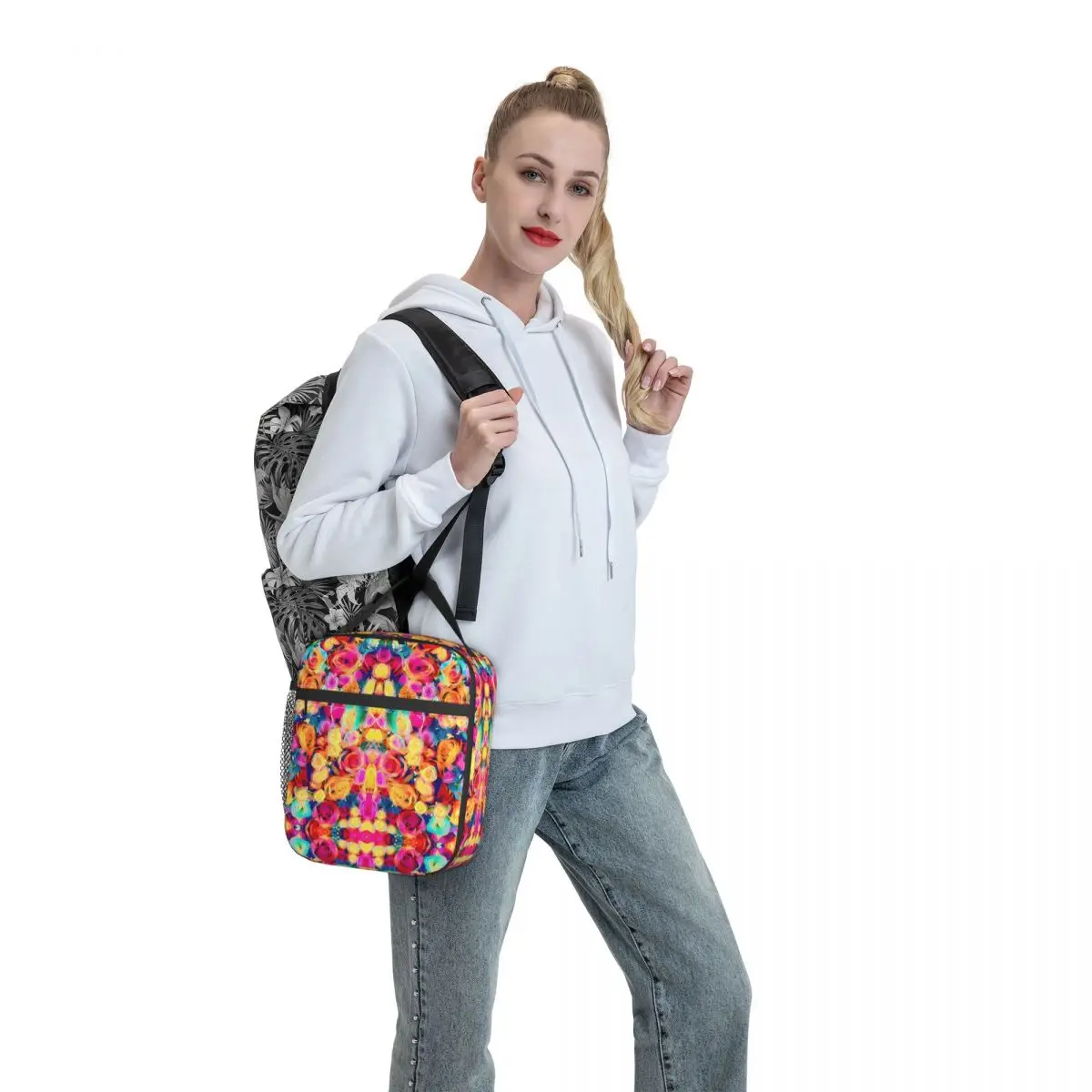Colorful Rose Lunch Bag Bouquet Print Funny Lunch Box For Child Beach Convenient Cooler Bag Print Thermal Tote Handbags
Colorful Rose Lunch Bag Bouquet Print Funny Lunch Box For Child Beach Convenient Cooler Bag Print Thermal Tote Handbags