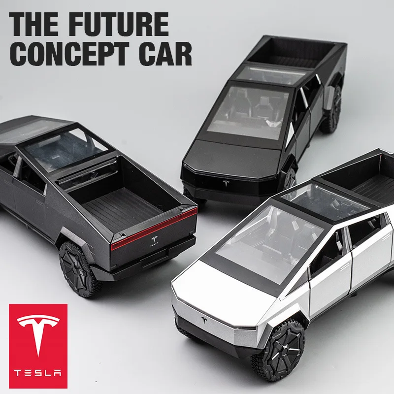 1:32 Tesla Cybertruck Pickup Alloy Car Model Diecast Toy Vehicle Sound And Light Simitation For Children Christmas Gift Boy Toys
1:32 Tesla Cybertruck Pickup Alloy Car Model Diecast Toy Vehicle Sound And Light Simitation For Children Christmas Gift Boy Toys
