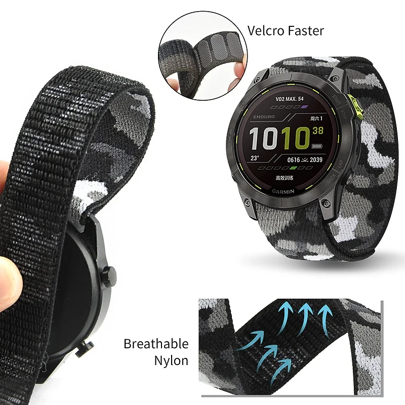Ремешок нейлоновый для наручных часов Garmin Fenix 7x7 Fenix 6X 6 Pro 5X 5 / Mk1 MK2 /Forerunner 935 945, 22 мм 26 мм
Ремешок нейлоновый для наручных часов Garmin Fenix 7x7 Fenix 6X 6 Pro 5X 5 / Mk1 MK2 /Forerunner 935 945, 22 мм 26 мм