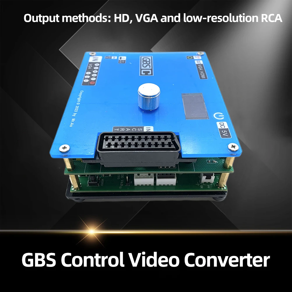 GBS Control Video Converter Supports 1080P GBSC Converter YPbPr Component To HDMI-Compatible Converter for PlayStation2 Console
GBS Control Video Converter Supports 1080P GBSC Converter YPbPr Component To HDMI-Compatible Converter for PlayStation2 Console