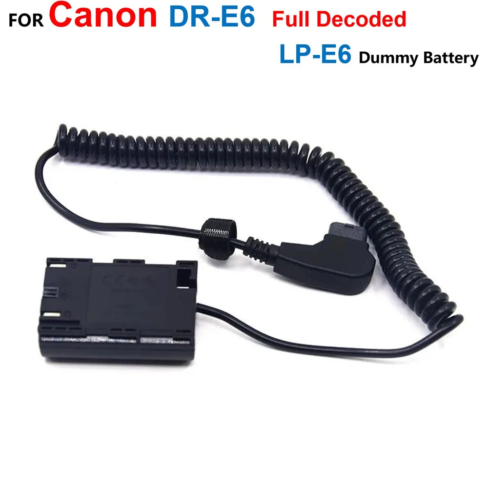 D-TAP DTap To DR-E6 Full Decoded DC Coupler LP-E6 Dummy Battery ACK-E6 For Canon EOS 5D4 5D3 5D2 60D 7D 6D 60Da 70D 80D 5DS 5DS 
D-TAP DTap To DR-E6 Full Decoded DC Coupler LP-E6 Dummy Battery ACK-E6 For Canon EOS 5D4 5D3 5D2 60D 7D 6D 60Da 70D 80D 5DS 5DS