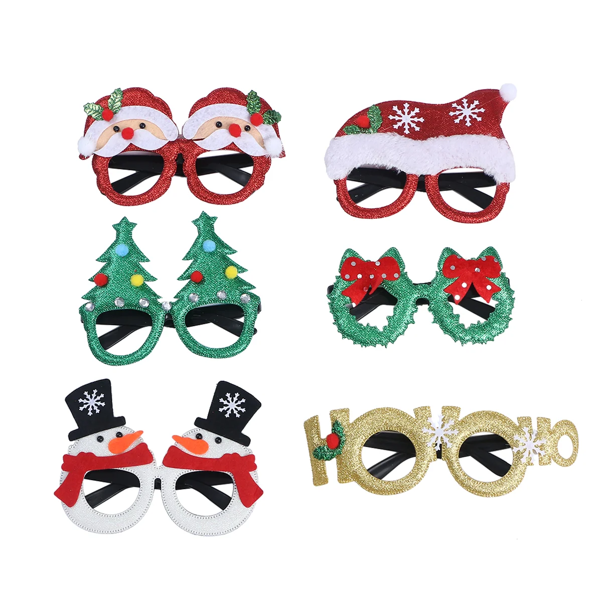 6pcs Glasses Holiday Party Favors Funny Holiday Glasses Novelty Party Glasses Christmas Costume Glitter Christmas Eyewear 
6pcs Glasses Holiday Party Favors Funny Holiday Glasses Novelty Party Glasses Christmas Costume Glitter Christmas Eyewear