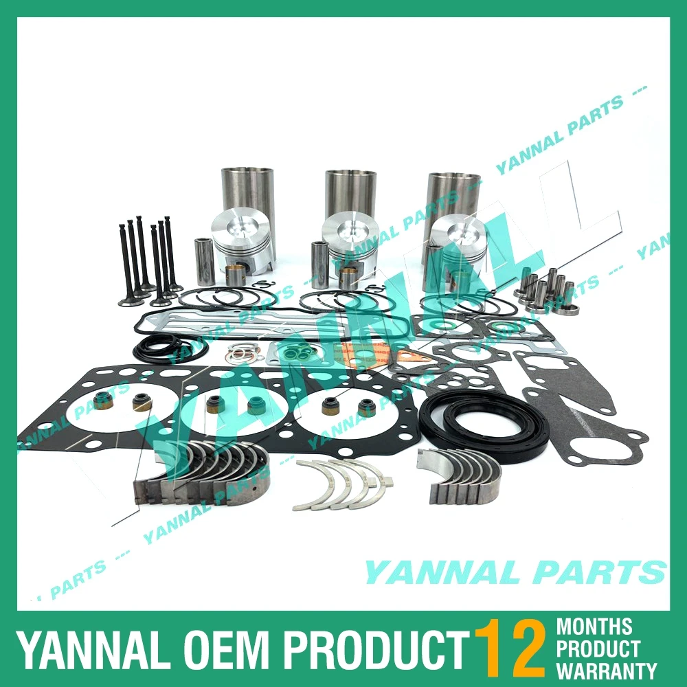 3Cyl 3TNE88 3TNE88-TB 3TNE88-ETB1 Engine Overhaul Rebuild Kit for Takeuchi TB135
3Cyl 3TNE88 3TNE88-TB 3TNE88-ETB1 Engine Overhaul Rebuild Kit for Takeuchi TB135