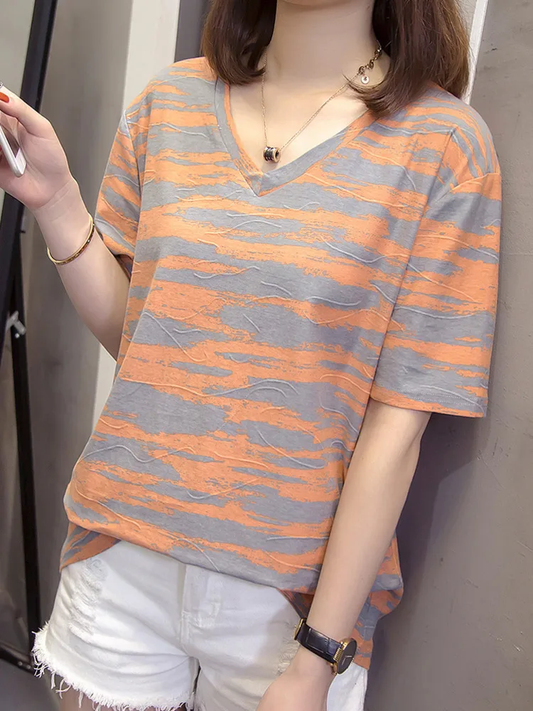 Doornot V-neck Oversized Tshirt Summer Women Loose Short Sleeve Large Basic T-shirt Striped Aesthetic Female Tops Tees
Doornot V-neck Oversized Tshirt Summer Women Loose Short Sleeve Large Basic T-shirt Striped Aesthetic Female Tops Tees