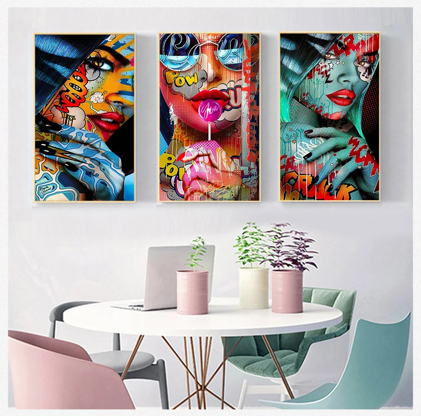 Wall Decor for Living Room Canvas Painting Wall Art Picture Home Decor Graffiti Women Portrait Oil Painting Posters and Prints
Wall Decor for Living Room Canvas Painting Wall Art Picture Home Decor Graffiti Women Portrait Oil Painting Posters and Prints
