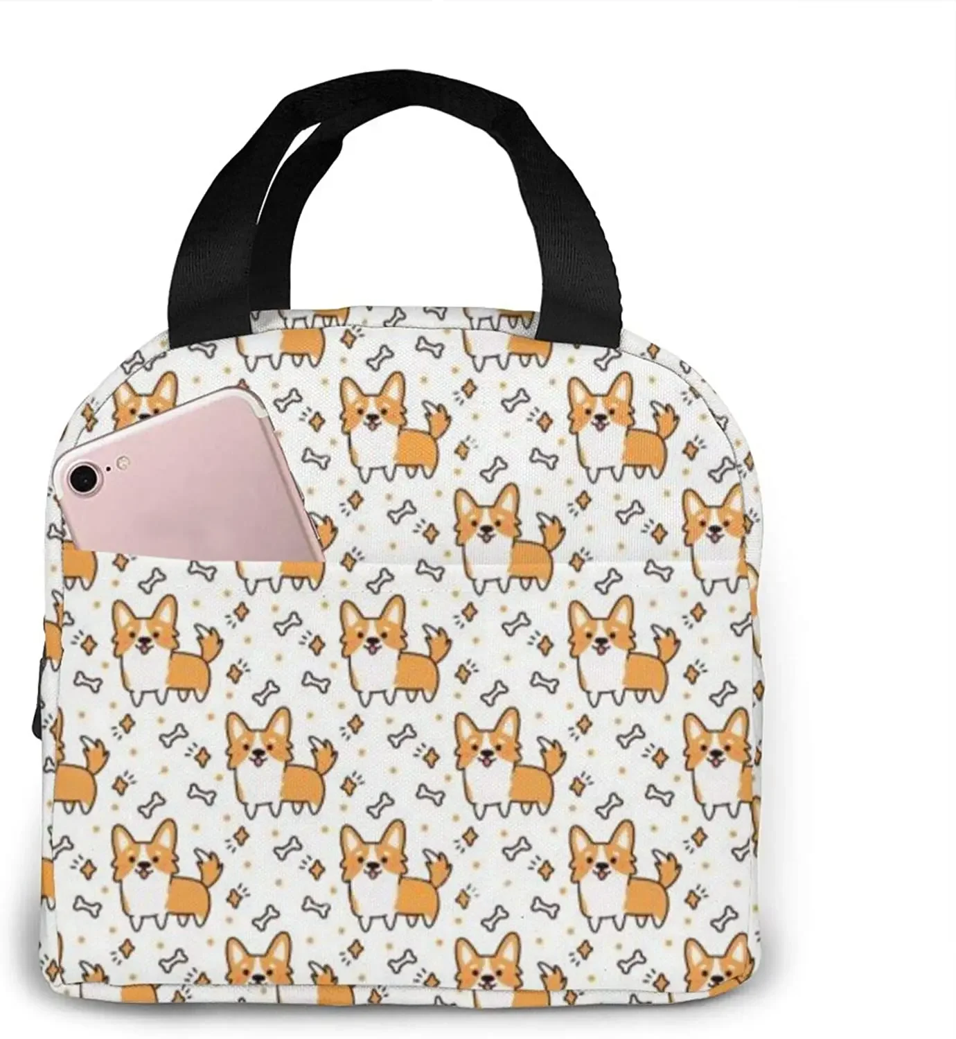 Dog Breed Welsh Corgi White Lunch Bag For Women Insulated Lunch Box Reusable Cooler Tote Bag For Work Picnic Travel
Dog Breed Welsh Corgi White Lunch Bag For Women Insulated Lunch Box Reusable Cooler Tote Bag For Work Picnic Travel